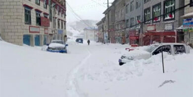Cina, Tibet flagellato da bufera di neve