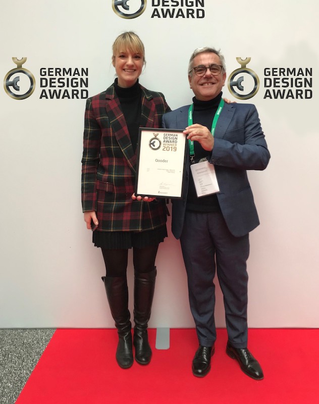 Qooder si aggiudica l’Excellent Product Design al German Design Award 2019 Qooder si aggiudica l’Excellent Product Design al German Design Award 2019