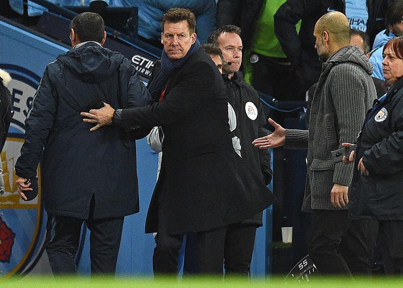 Galleria foto 'Manchester City-Chelsea 6-0. Sarri. “La stretta di Guardiola? Non l’ho visto”' - foto 1