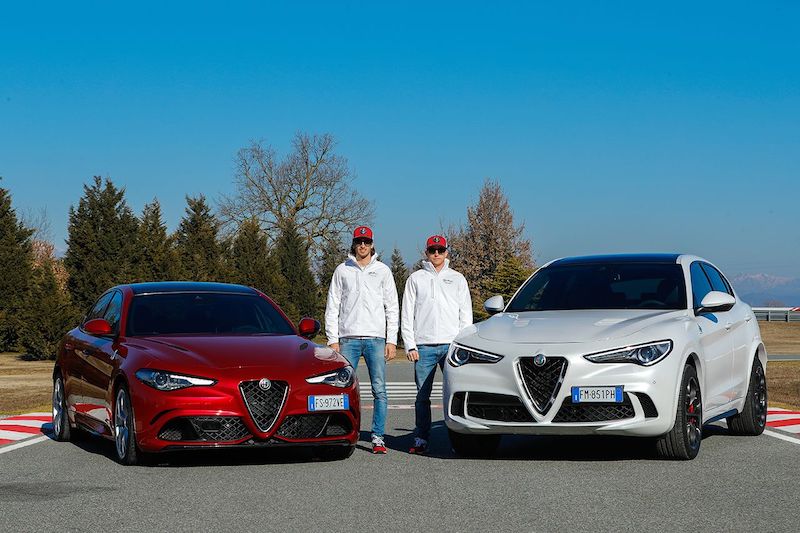 Räikkönen e  Giovinazzi a Balocco per una full immersion nel mondo Alfa Romeo