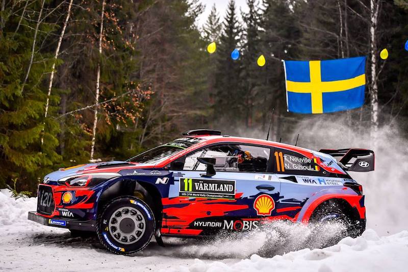 Rally Svezia, Giorno 1, La Citroen di Ogier-Ingrassia seconda nella PS 1