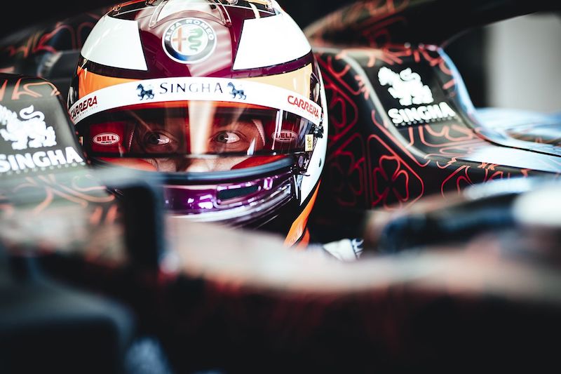 Antonio e Kimi in pista a Fiorano per lo shakedown di Alfa Romeo Racing Antonio e Kimi in pista a Fiorano per lo shakedown di Alfa Romeo Racing