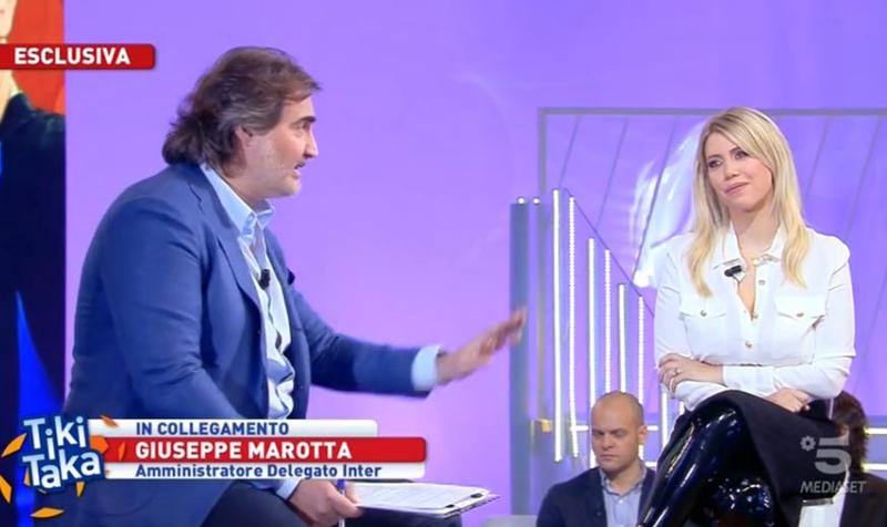 INTER-ICARDI: le lacrime di Wanda Nara a Tiki Taka. Le parole di Marotta. E Paratici…