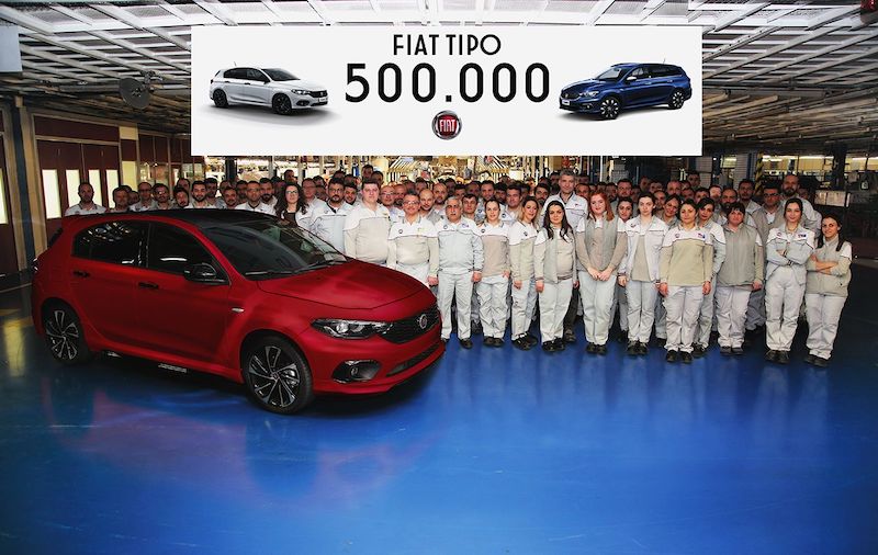 Fiat Tipo, prodotte 500.000 unità in meno di tre anni Fiat Tipo, prodotte 500.000 unità in meno di tre anni