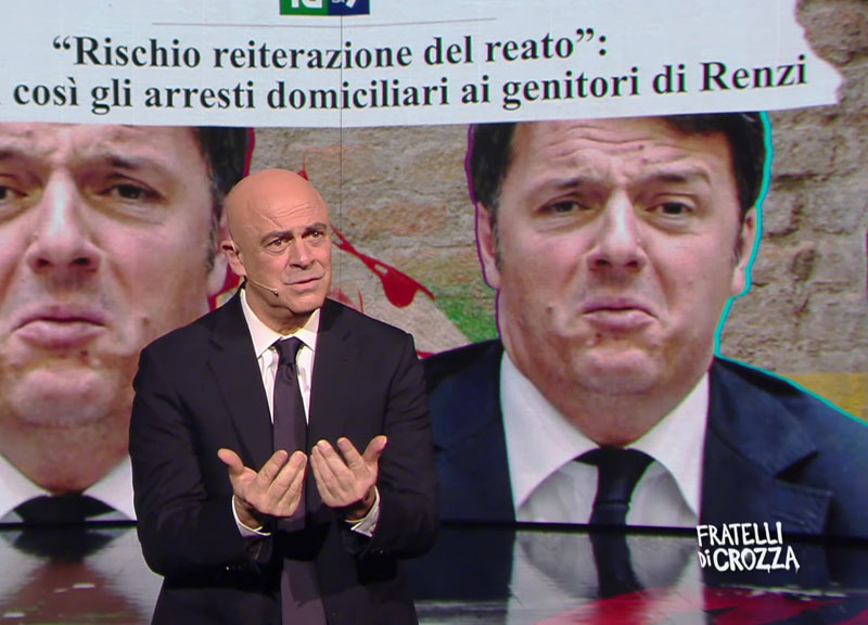 Fratelli di Crozza, “I genitori di Renzi accusati di reiterazione di reato?” Fratelli di Crozza, “I genitori di Renzi accusati di reiterazione di reato?”