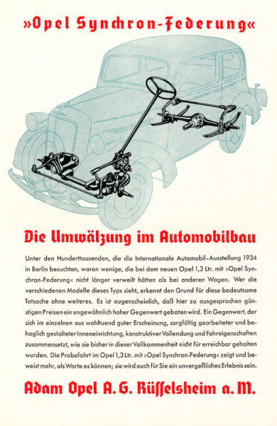 Opel, da 120 anni pioniere nell’offerta di innovazioni tecnologiche