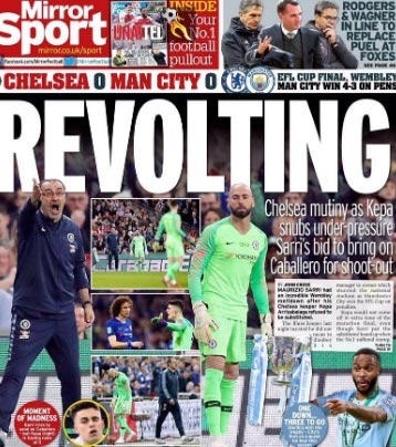 Chelsea, Kepa si scusa con Sarri: “Malinteso”. Times: “Ammutinamento finale” Chelsea, Kepa si scusa con Sarri: “Malinteso”. Times: “Ammutinamento finale”