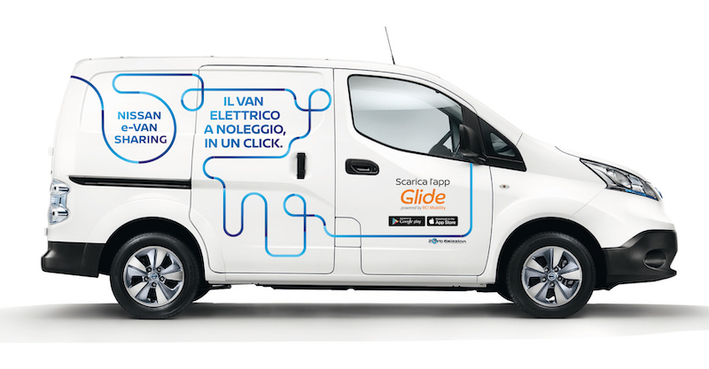 Nissan e-Van Sharing conquista  Firenze