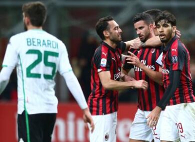 Milan-Sassuolo 1-0 sorpasso all’Inter. Gattuso: “Bene la fase difensiva, ma..”