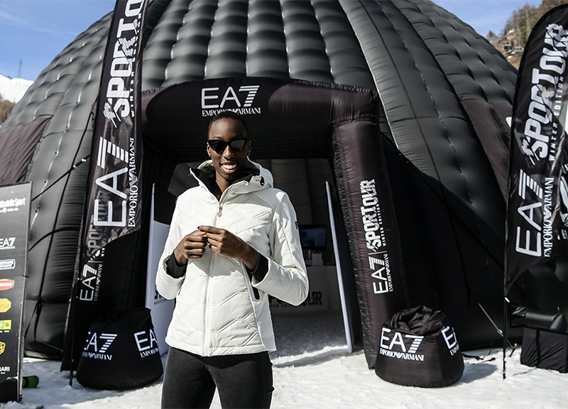 EA7 Emporio Armani Sportour a Courmayeur, chiusura con Paola Egonu EA7 Emporio Armani Sportour a Courmayeur, chiusura con Paola Egonu