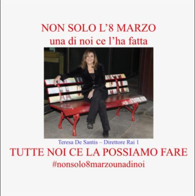 8 marzo, a Rai1 le donne celebrano Teresa De Santis: “Tutte possiamo farcela”