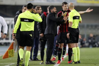 Milan, Gattuso in panchina nel derby con l’Inter: cauto ottimismo perché…