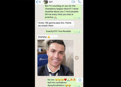 Juventus, Cristiano Ronaldo profeta con Evra: “Distruggiamo l’Atletico Madrid”