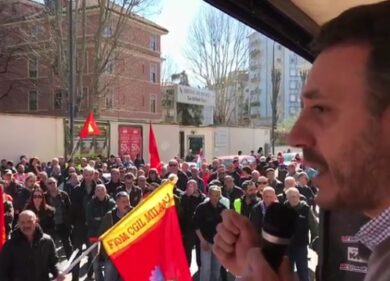 Sirti, Bonini (Cgil) a sostegno degli 833 lavoratori a rischio. VIDEO