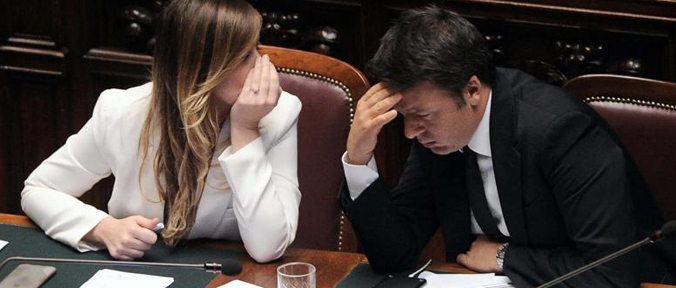 Maria Elena Boschi scarica Matteo Renzi Maria Elena Boschi scarica Matteo Renzi