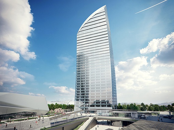 CityLife: completato l’ultimo piano del “Curvo” di Libeskind. FOTO
