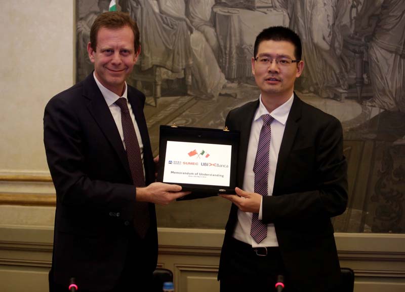 Ubi Banca: siglato accordo con SUMEC ITC per favorire export italiano in Cina Ubi Banca: siglato accordo con SUMEC ITC per favorire export italiano in Cina