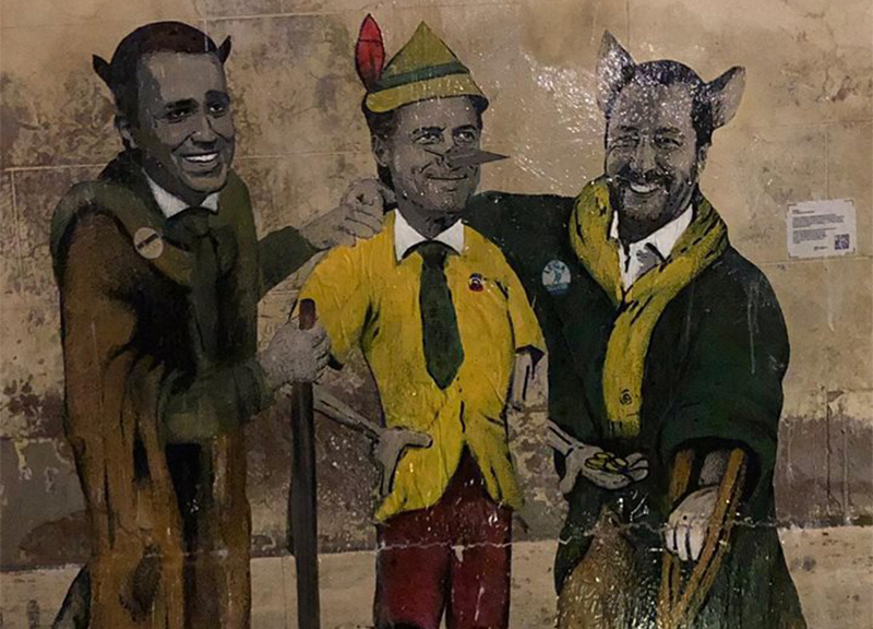 TVBOY, Di Maio e Salvini come il gatto e la volpe. E conte fa il Pinocchio TVBOY, Di Maio e Salvini come il gatto e la volpe. E conte fa il Pinocchio
