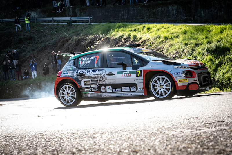 CIR 2019, Rally Il Ciocco – La Citroen di Rossetti – Mori comincia cauta