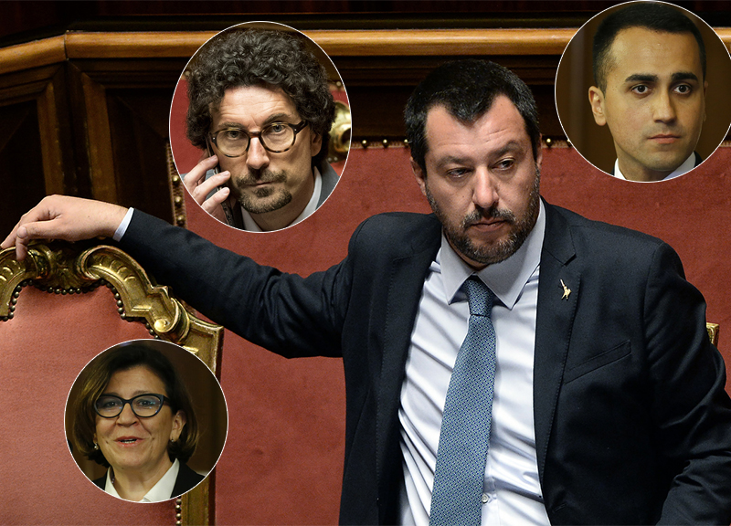 Governo, Salvini accerchiato dal M5S. Salvini nel mirino sulla sicurezza Governo, Salvini accerchiato dal M5S. Salvini nel mirino sulla sicurezza