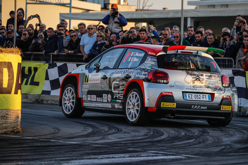 CIR 2019, Il duo Citroen Rossetti-Mori  sul podio del Rally del Ciocco