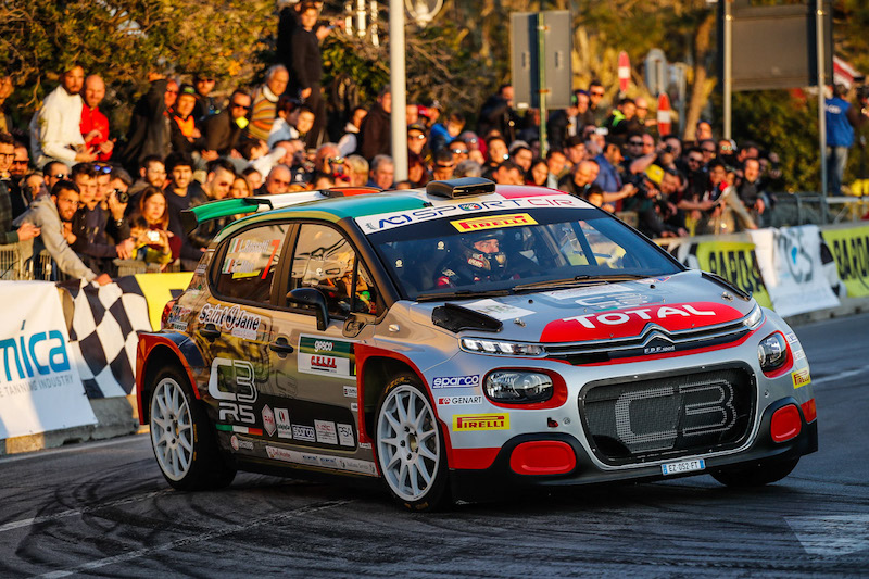 CIR 2019, Il duo Citroen Rossetti-Mori  sul podio del Rally del Ciocco