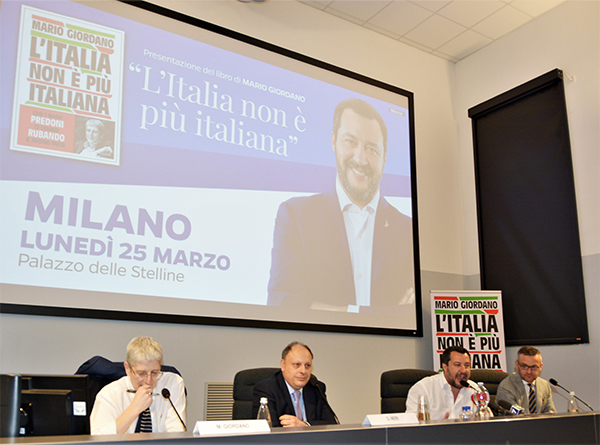 “L’Italia non è più Italiana” di Mario Giordano, dialogo con Matteo Salvini “L’Italia non è più Italiana” di Mario Giordano, dialogo con Matteo Salvini