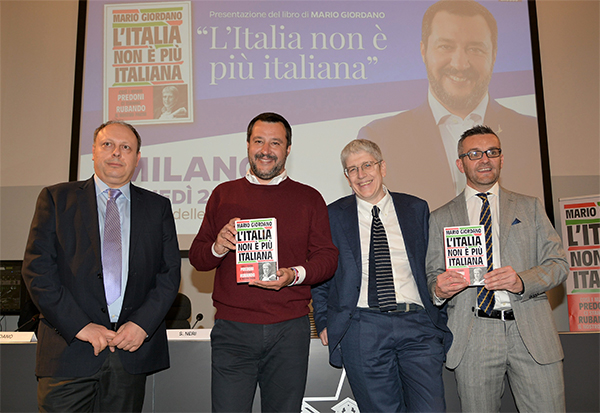 “L’Italia non è più Italiana” di Mario Giordano, dialogo con Matteo Salvini “L’Italia non è più Italiana” di Mario Giordano, dialogo con Matteo Salvini