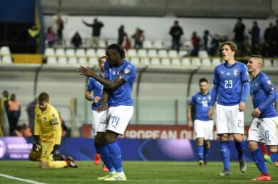 Italia-Liechtenstein 6-0, Quagliarella record. Kean a segno. Mancini: “Missione compiuta”
