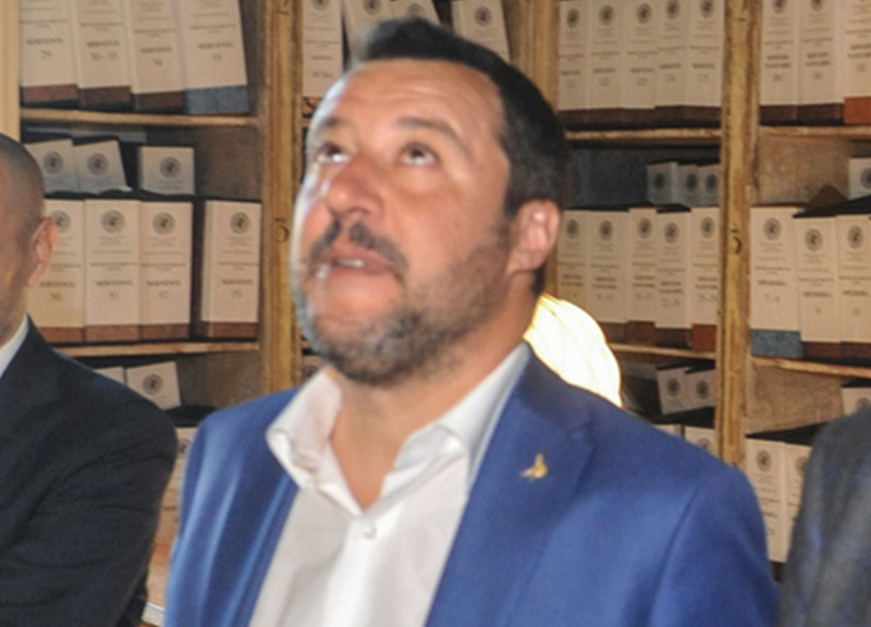 Matteo Salvini con la nuova fidanzata Francesca, figlia di Denis Verdini. FOTO