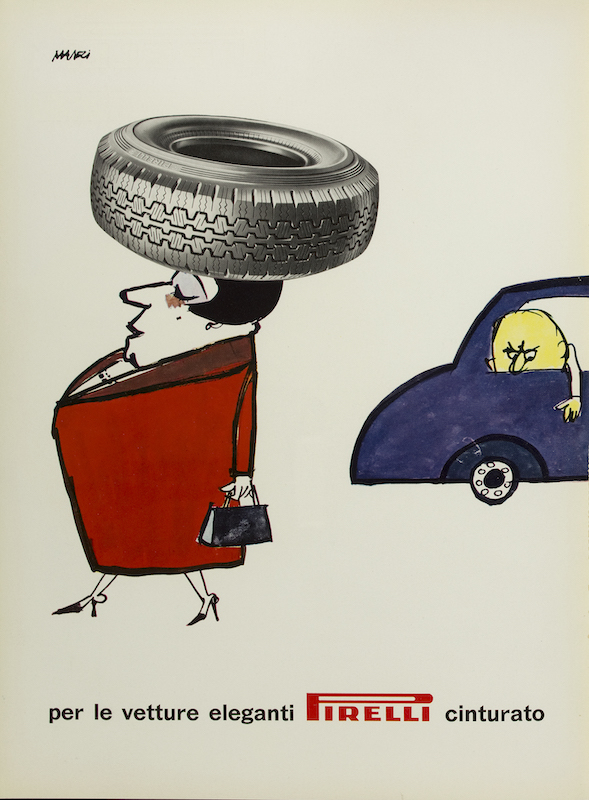 Alla Milano Sanremo Pirelli gomma la Mercedes 300 SL Gullwing