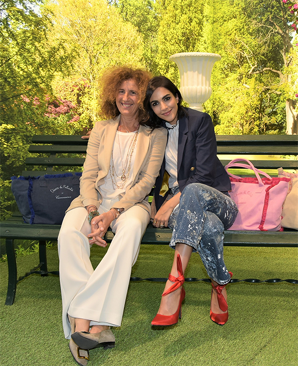 Rocio Munoz Morales testimonial con la bag “Chicco di Felicità by Camicissima”