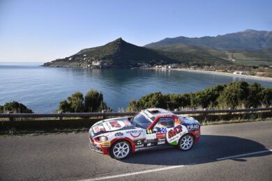 L’Abarth 124 rally protagonista nella categoria R-GT nel Tour de Corse