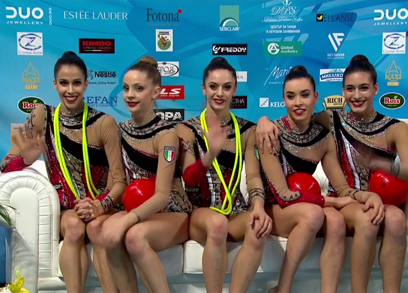 Le Farfalle della nazionale di ginnastica ritmica nuove testimonial di Fastweb