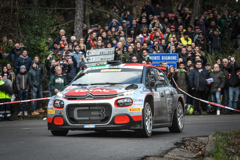 Al 66° RALLYE SANREMO, la Citroen di Rossetti Mori ad un soffio dal podio Al 66° RALLYE SANREMO, la Citroen di Rossetti Mori ad un soffio dal podio