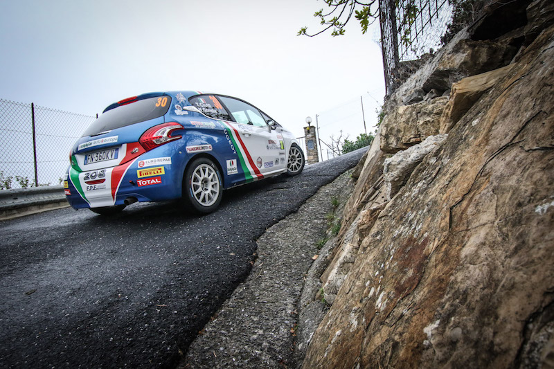 66° Rally Sanremo, la Peugeot 208 R2B di Ciuffi Gonella vincono la categoria 66° Rally Sanremo, la Peugeot 208 R2B di Ciuffi Gonella vincono la categoria