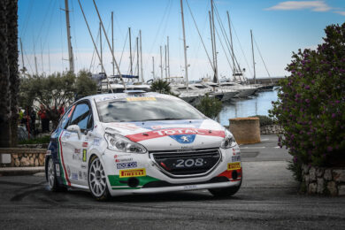 66° Rally Sanremo, la Peugeot 208 R2B di Ciuffi Gonella vincono la categoria