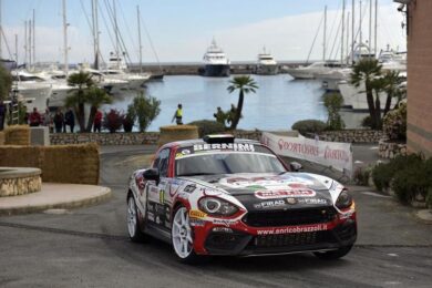 Rally Sanremo l’Abarth 124 Rally si aggiudica la terza vittoria nel FIA R-GT