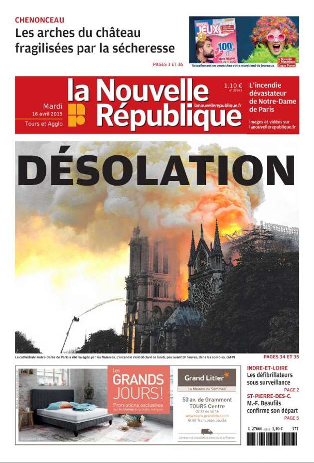 Notre Dame, la tragedia raccontata da quotidiani italiani e giornali dal mondo