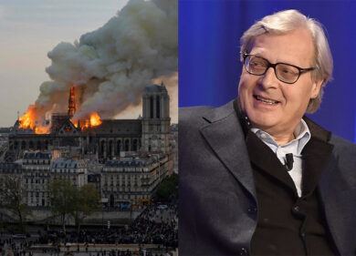 Notre Dame, Sgarbi: “Danni marginali. Fine del cristianesimo? Cretinate”
