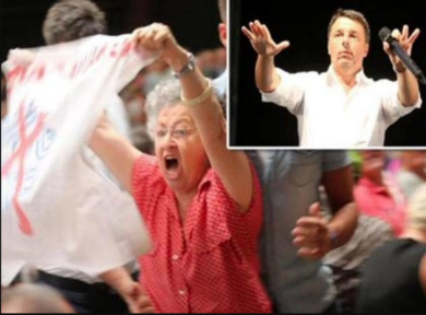 Salva-Banche, Renzi querela la pensionata che disse: “Avete rubato”