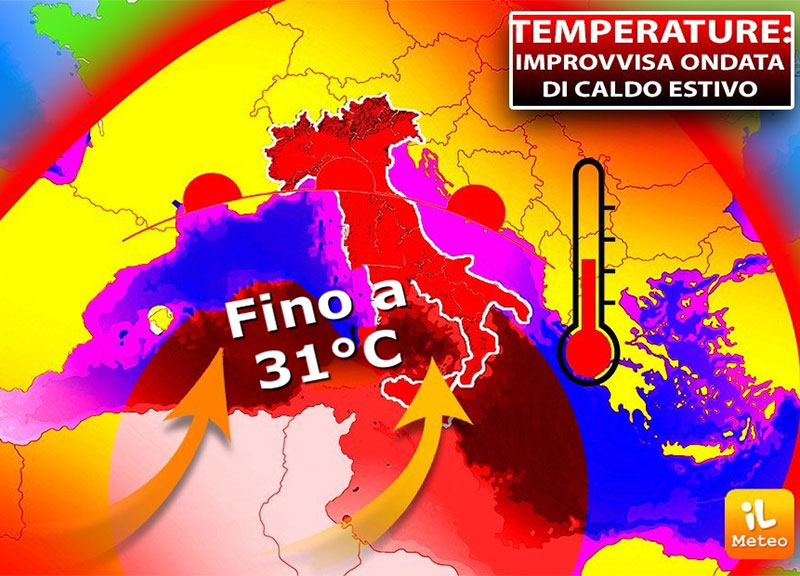 Meteo: ondata africana, clima estivo per il 25 aprile Meteo: ondata africana, clima estivo per il 25 aprile