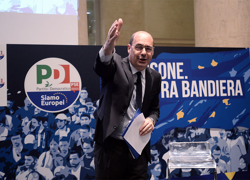 Europee Pd, Zingaretti presenta la lista aperta Europee Pd, Zingaretti presenta la lista aperta