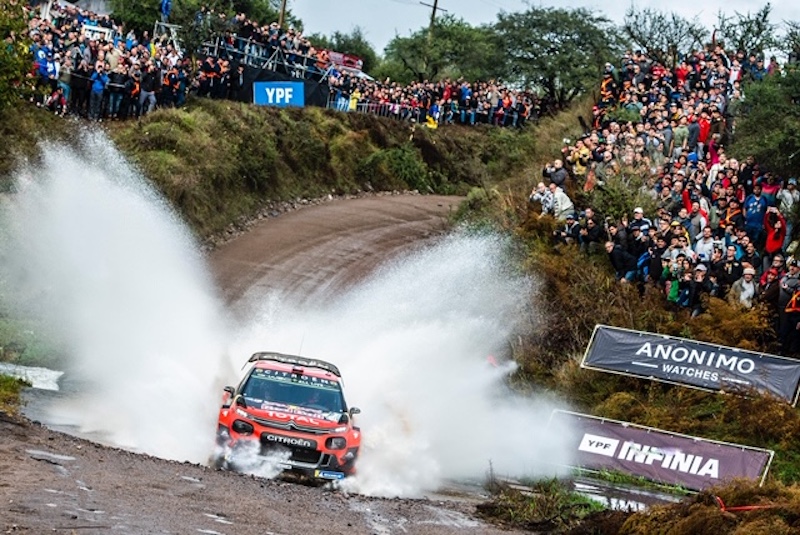 WRC, Rally Argentina – La Citroen di Ogier- Ingrassia seondi dopo 8 speciali