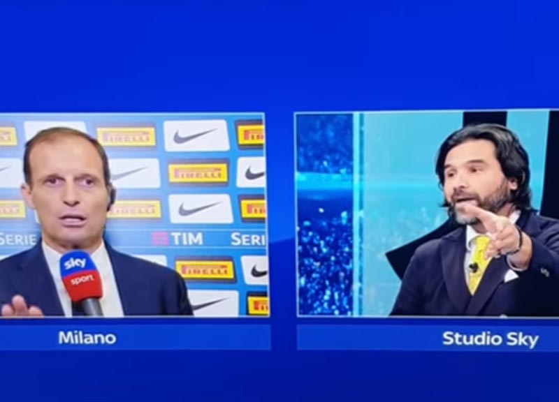 Adani-Allegri, l’opinionista Sky: “Scortese, maleducato e arrogante” Adani-Allegri, l’opinionista Sky: “Scortese, maleducato e arrogante”