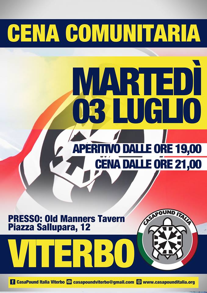 Stupro Viterbo, il locale dello stupro è un circolo di tesserati camerati Stupro Viterbo, il locale dello stupro è un circolo di tesserati camerati