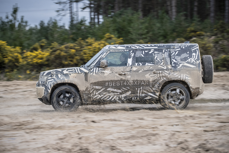 Nuova Land Rover Defender, ultimi test prima del debutto previsto nel 2020 Nuova Land Rover Defender, ultimi test prima del debutto previsto nel 2020