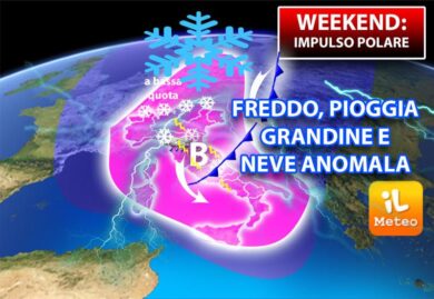 Meteo, anomala irruzione polare. Addio primavere, neve in collina