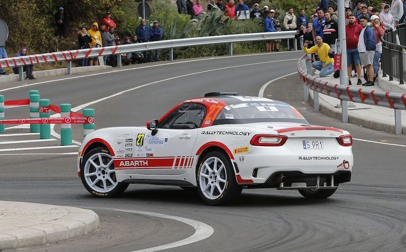 Esordio vincente dell’’Abarth 124 rally al Rally Islas Canarias