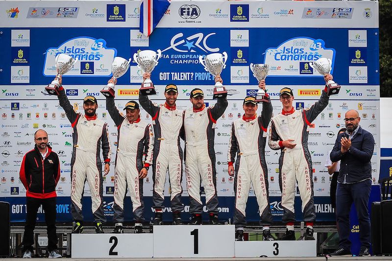 Esordio vincente dell’’Abarth 124 rally al Rally Islas Canarias